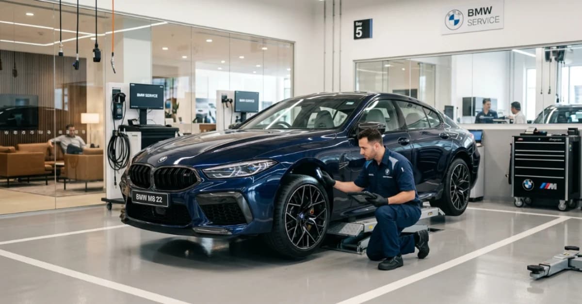 Luxury BMW Service in Abu Dhabi at the Exotic Auto Services workshop in Musaffah, Abu Dhabi